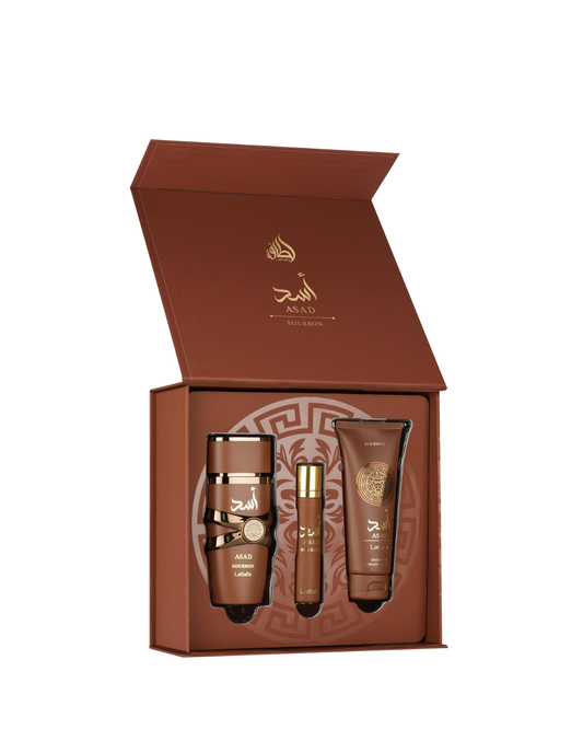 Asad Bourbon Gift Set By Lattafa